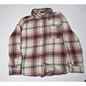 Women's Love Tree Flannel Longsleeve Button-up Shirt Size‎ Large